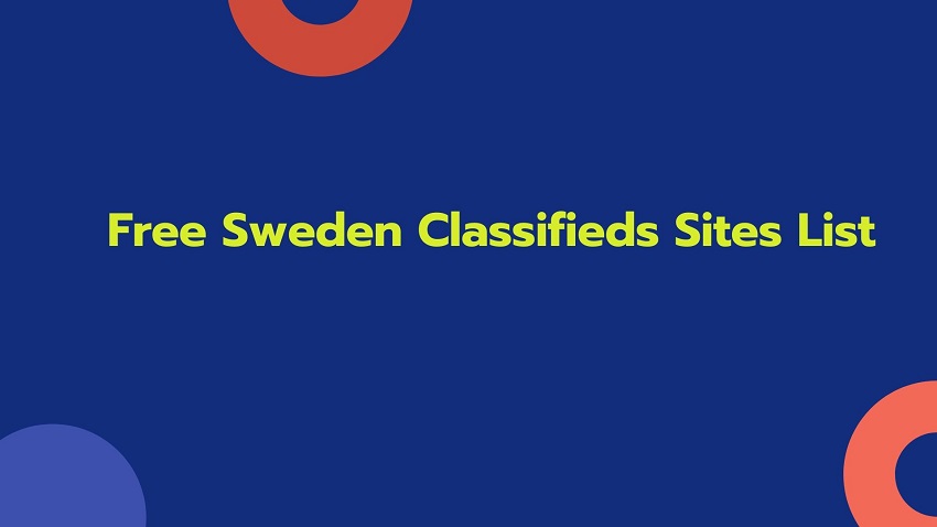 FREE Sweden Classifieds Sites List