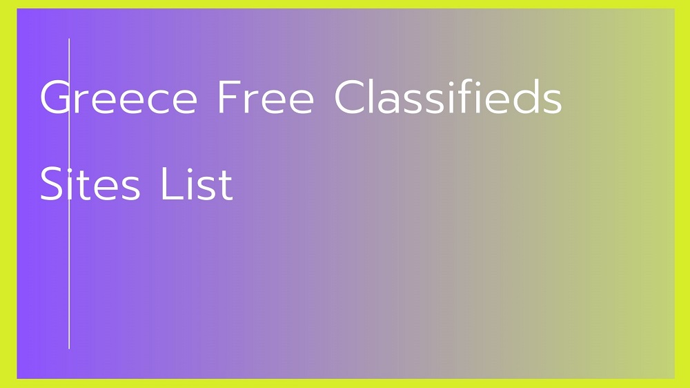 classifieds sites list in Greece